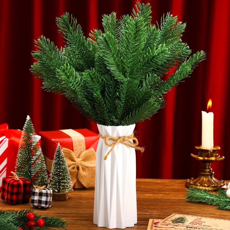 Artificial Pine Needles Branches Fake Plant Pine Branches - Temu